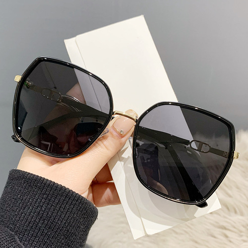 Internet celebrity street photography polarized sunglasses women's fashion trend starlight flash sunshade glasses outdoor travel sunglasses 8193