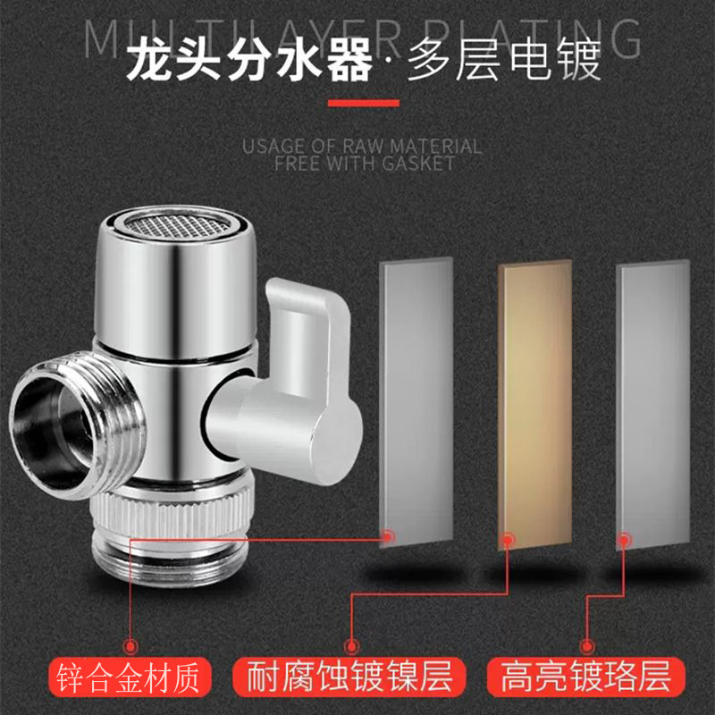 キッチン蛇口分水器、洗面器、洗濯機給水口継手、1/2ウェイクイックコネクション|undefined