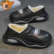 拖鞋257-2雪地靴男鞋时尚棉拖保暖防水家居棉鞋