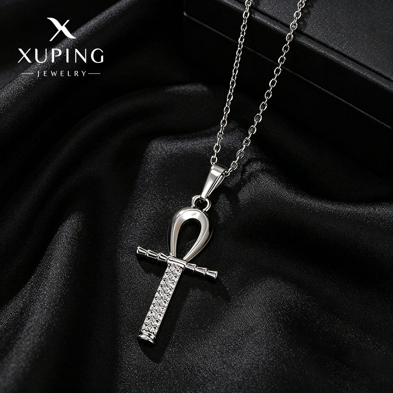 Xuking joyería ins vintage punk Cruz colgante personalizado collar accesorios hombres y mujeres nicho diseño colgante