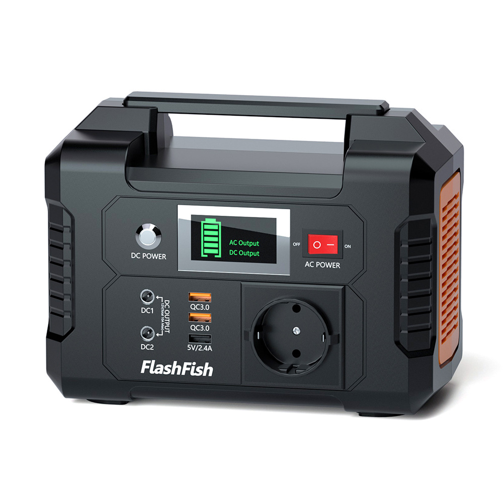 欧洲仓一件代发FlashFish户外移动电源220V储能200W快充电池
