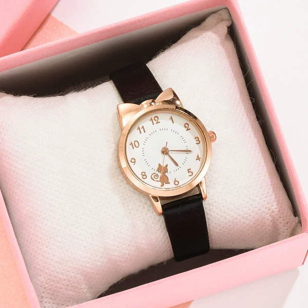 Black single watch