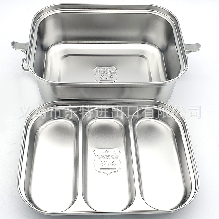 Factory direct sales of stainless steel 304 lunch boxes, individual meal boxes, retro lunch boxes and bento boxes detail image 9