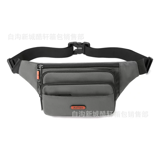 Cross-border mobile phone waist bag, men's chest bag, waterproof, simple, lightweight, single-shoulder small backpack, unisex design, men's crossbody bag