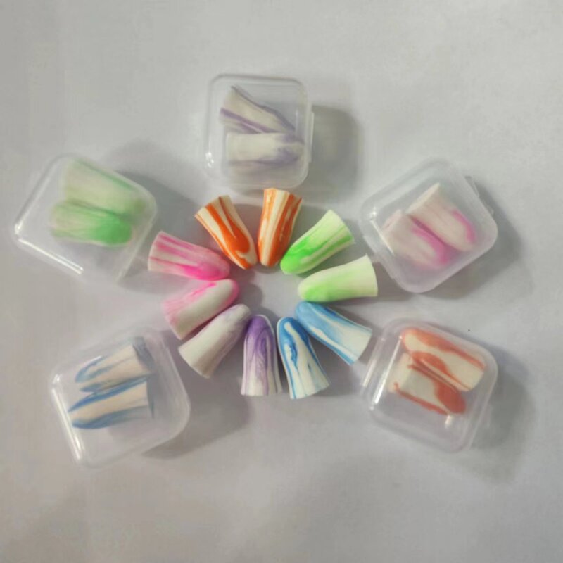 Bell-type comfortable sleep noise reduction earplugs students work study sleep anti-noise water-based colorful earplugs