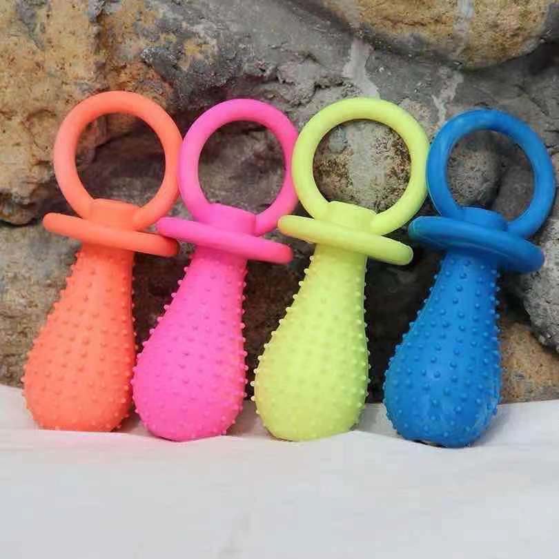 Juguete para mordedura de mascota TPR caucho molar juguete resistente a la mordedura perro Bell gran tamaño pequeño pezón suministros para mascotas image 4
