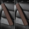 No logo [38cm suede] pair of mocha brown shoulder pads
