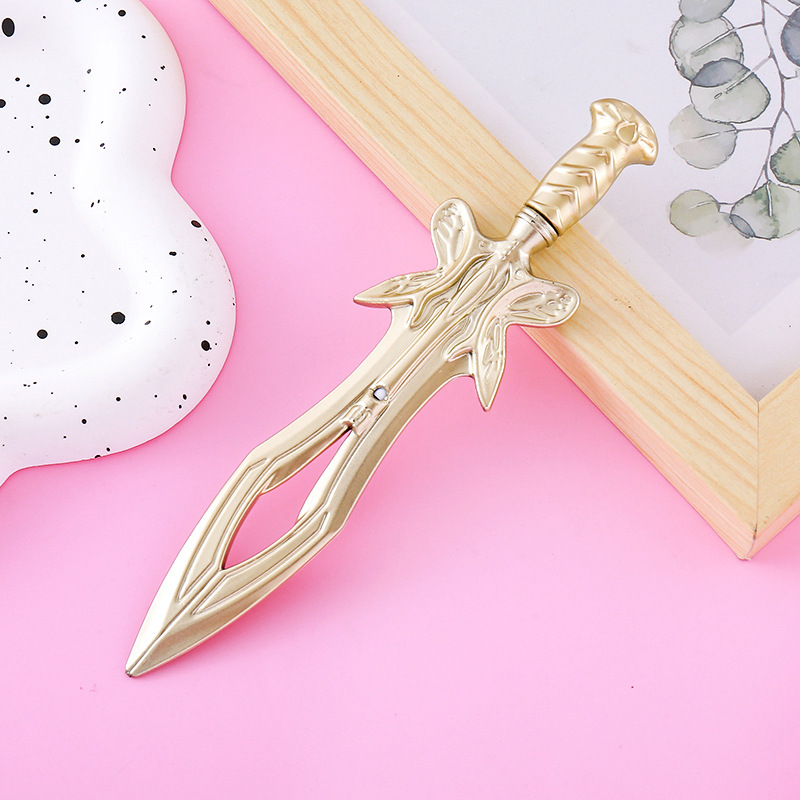 Pluma de góner de espada de mariposa creativa papelería linda estudiante premio regalo herramienta de escritura pluma de agua pluma de firma de oficina