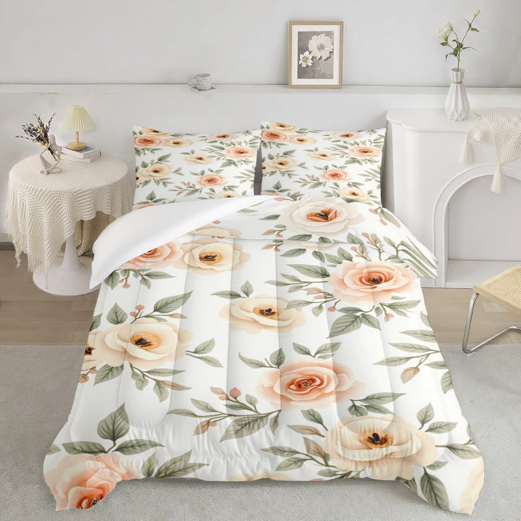 TEMU / JIT transfronterizo nuevo girasol 3D impresión digital 180gms colcha colcha almohada conjunto suministro directo de fabricantes