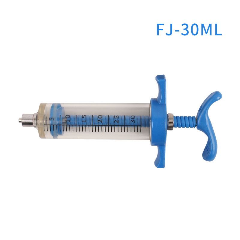 TPX exportación nylon inyección veterinaria aguja de plástico jeringa de acero aguja 50 ml jeringa para cerdo, ganado y ovejas