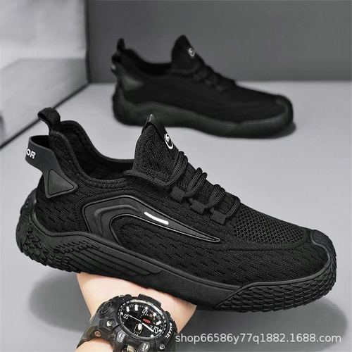 夏季男鞋网面透气运动鞋防臭速干跑步鞋防滑超轻男士休闲鞋潮男鞋