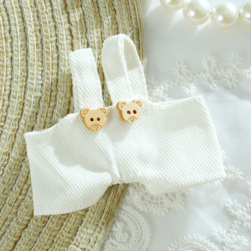 ベビーパンツ 10cm ペンダント ベビー服 15cm ペインドッグ人形 サスペンダーパンツ コットンドール 人形服 ショーツ|undefined