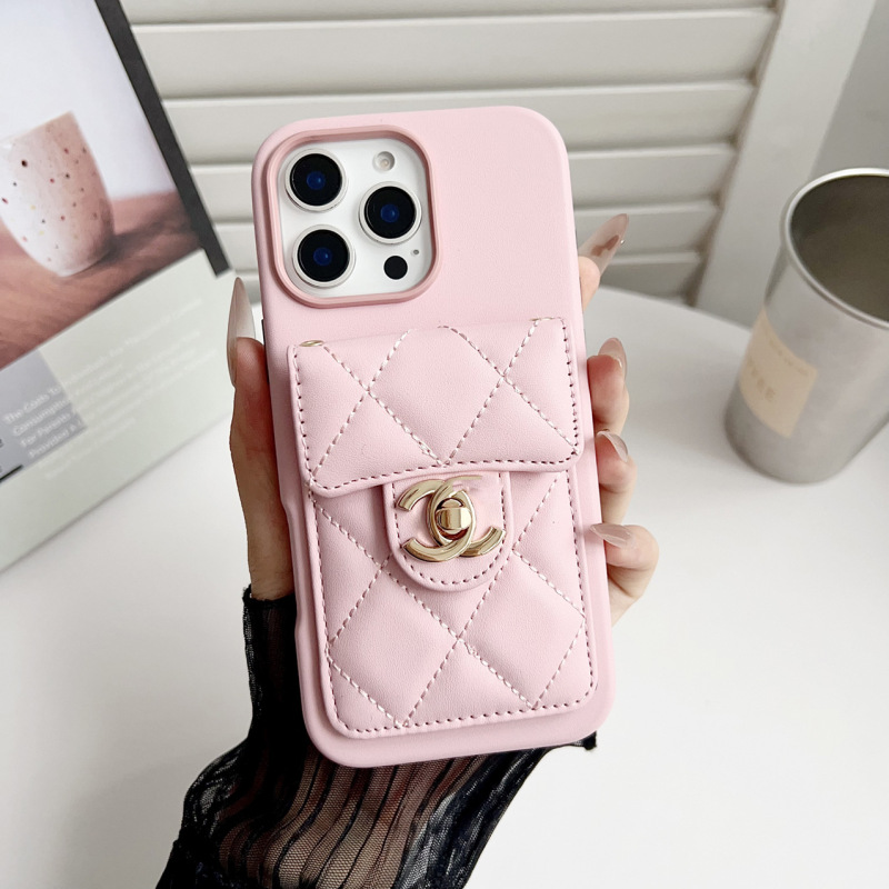 Xiaoxiangfeng カードホルダー メタルバックルレザー iPhone16Promax スタンドカード Apple 15 携帯電話ケースに適しています|undefined