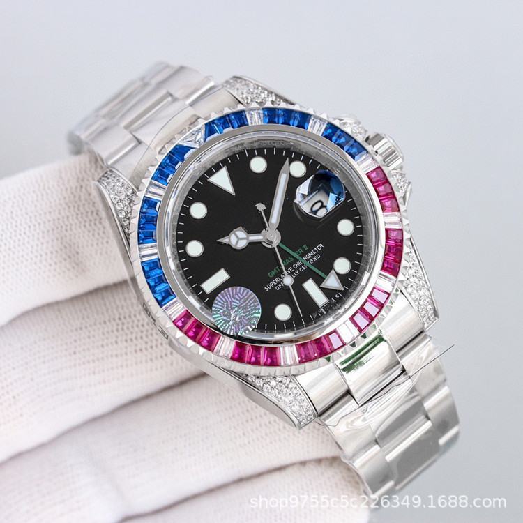 Yacht Watch Business Luxury Steel Watch Automatic Men's Luminous Waterproof Watch high quality Mechanical Tape