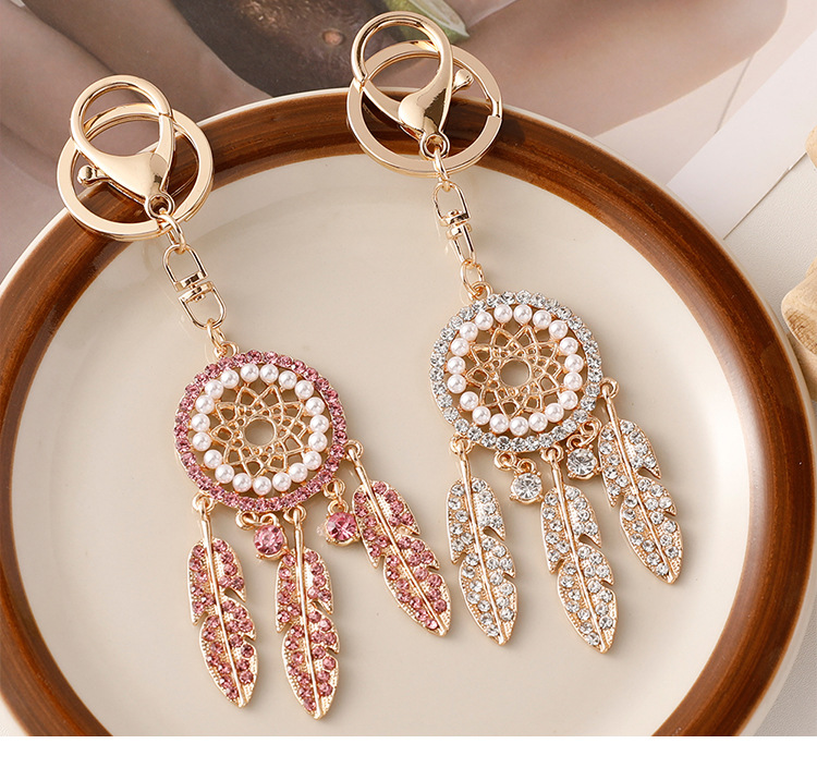 46g Weight European Style Dreamcatcher Alloy Women's Bag Pendant Keychain