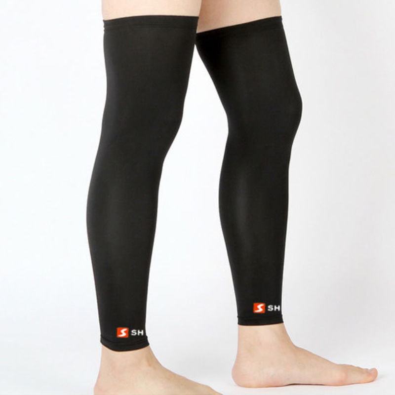 Rodillera delgada lycra elástico pierna pad rodillera calcetines alargados deportes equipo de protección hombres y mujeres transpirable montar image 4