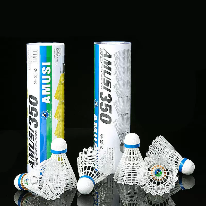 厂家直销 阿姆斯尼龙球 羽毛球6只装塑料耐打王3只装训练防风耐打