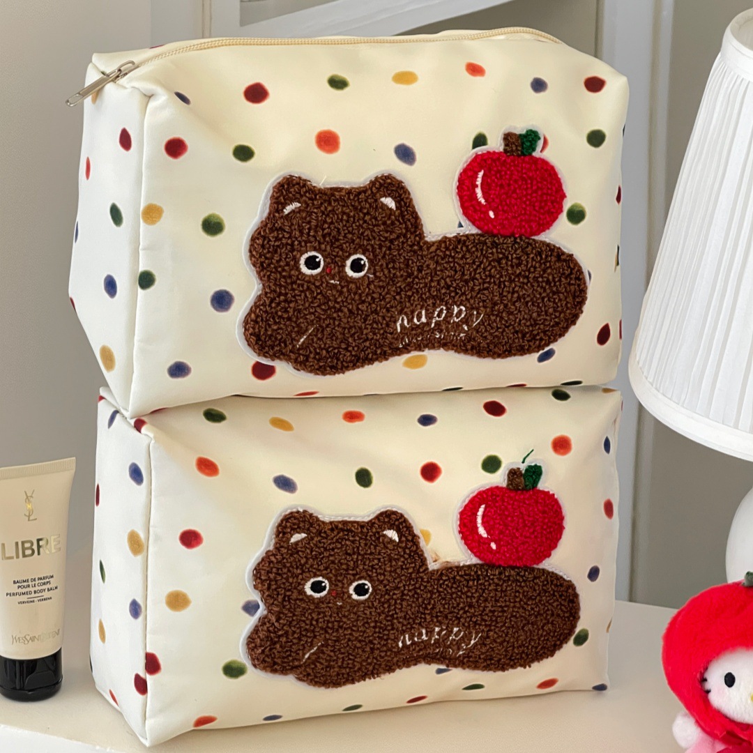 Bolsa de cosméticos portátil para mujer pequeña y ligera bolsa de almacenamiento de cosméticos portátil linda bolsa de baño de viaje bolsa de almacenamiento pequeña