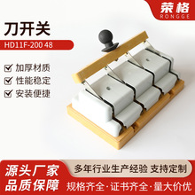 HD11F-200 48双向双控纯铜刀开关开关双头八线刀开关八线闸刀开关