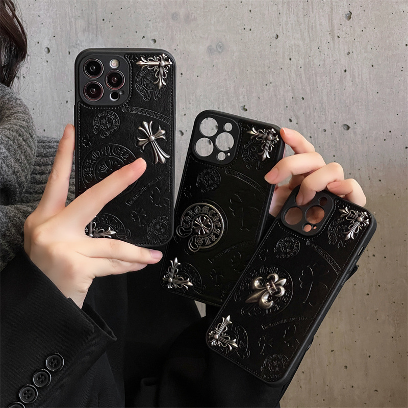 Three-Dimensional Croxin Phone Case for iPhone 17 Pro Max, Suitable for Apple 16, Leather Full-Cover Case, 13 Cross-Border Trendy Brand Three-Dimensional Croxin Phone Case for iPhone 17 Pro Max, Suitable for Apple 16, Leather Full-Cover Case, 13 Cross-Border Trendy Brand