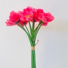 亚马逊跨境热销仿真罂粟花批发大头虞美人假花PU摄影道具仿真花