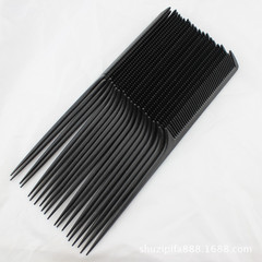 Wholesale black flat-toothed pointed tail comb from manufacturer, daily household use, smooth hair comb shape, specialized hair strand comb