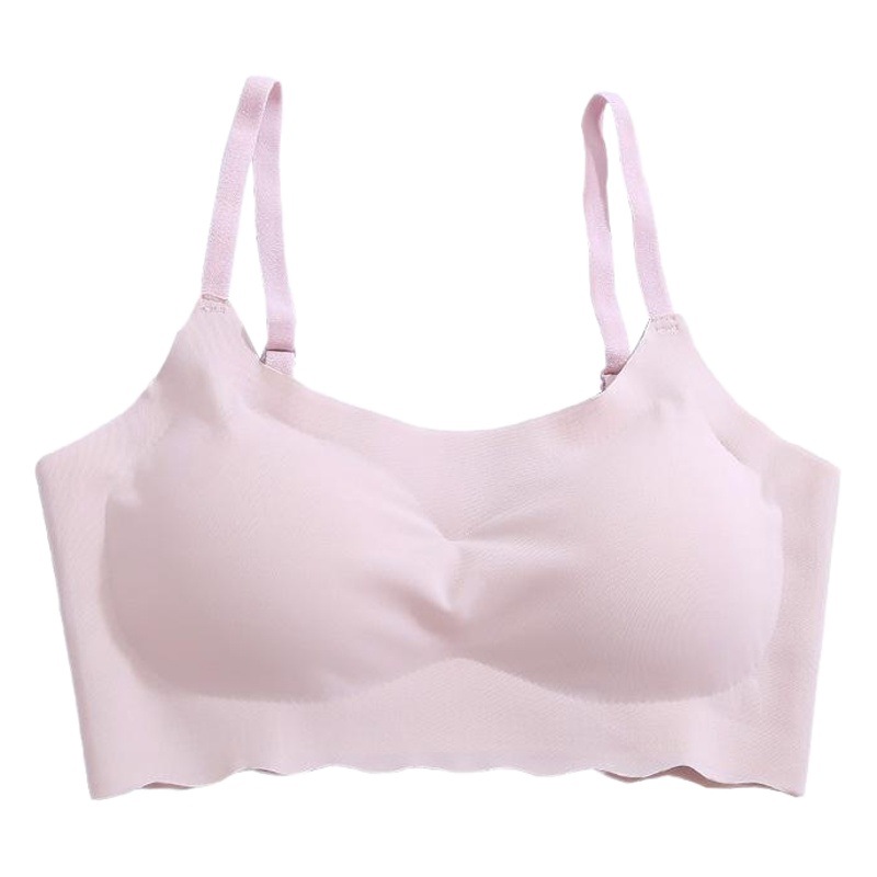 Tranquilidad de la segunda generación de ropa interior sin costuras belleza correa trasera envuelta en el pecho tubo femenino superior empuja hacia arriba el sujetador estudiante de secundaria chica chaleco