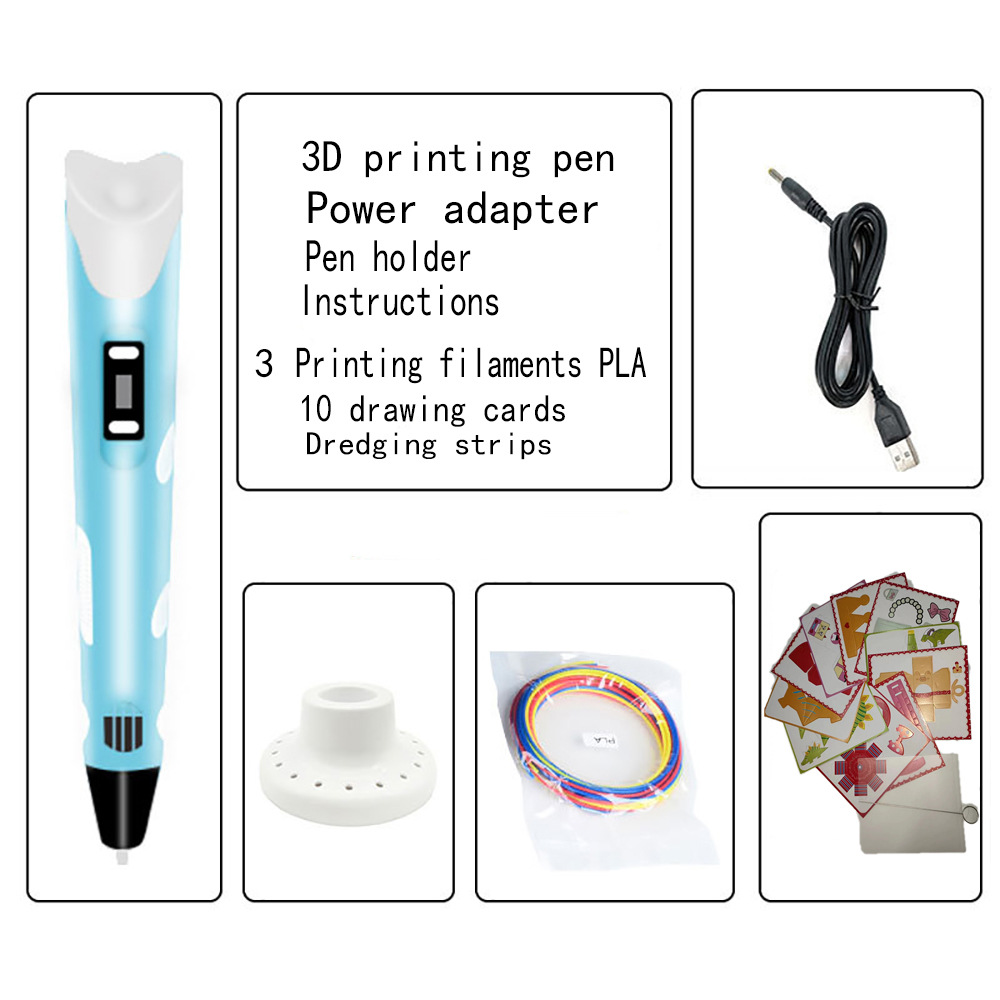 [블루] 펜홀더 포함/원 3개 포함 3m와이어/그림책/드레싱바늘