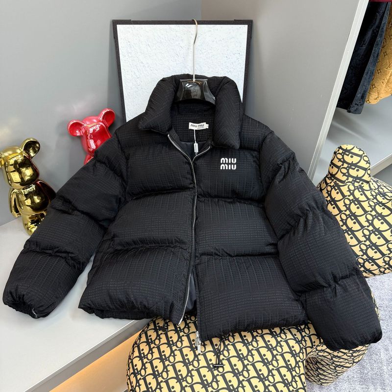 mm家25ss秋冬新款字母提花面包服时尚百搭黑色洋气时髦外套棉服|undefined