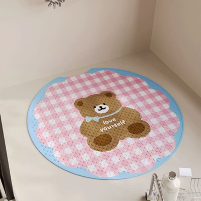 Avtomobil döşəmə paspasları Bath Tub, Bathroom Toilet - pink-cute-bear-20-53cm-official-authentic-product-quick-delivery