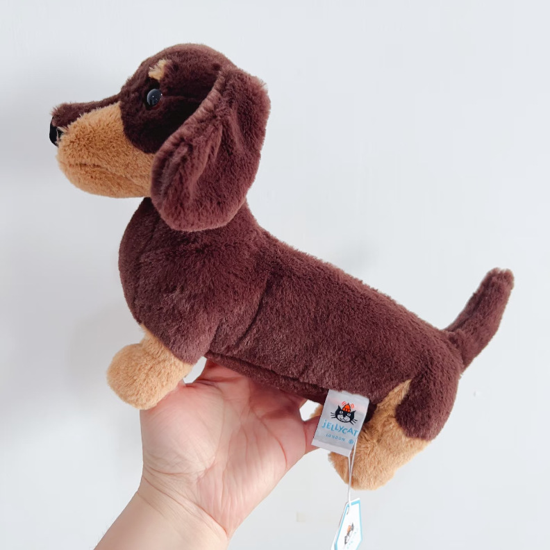 Dachshund dog doll 28cm
