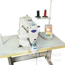 电脑打枣车操作视频 奥玲RN-430DX小型花样机 全自动触摸屏