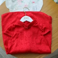 Новое китайское платье для экзаменов для девочек, красное, весна-лето 2025, улучшенная модель для успеха
