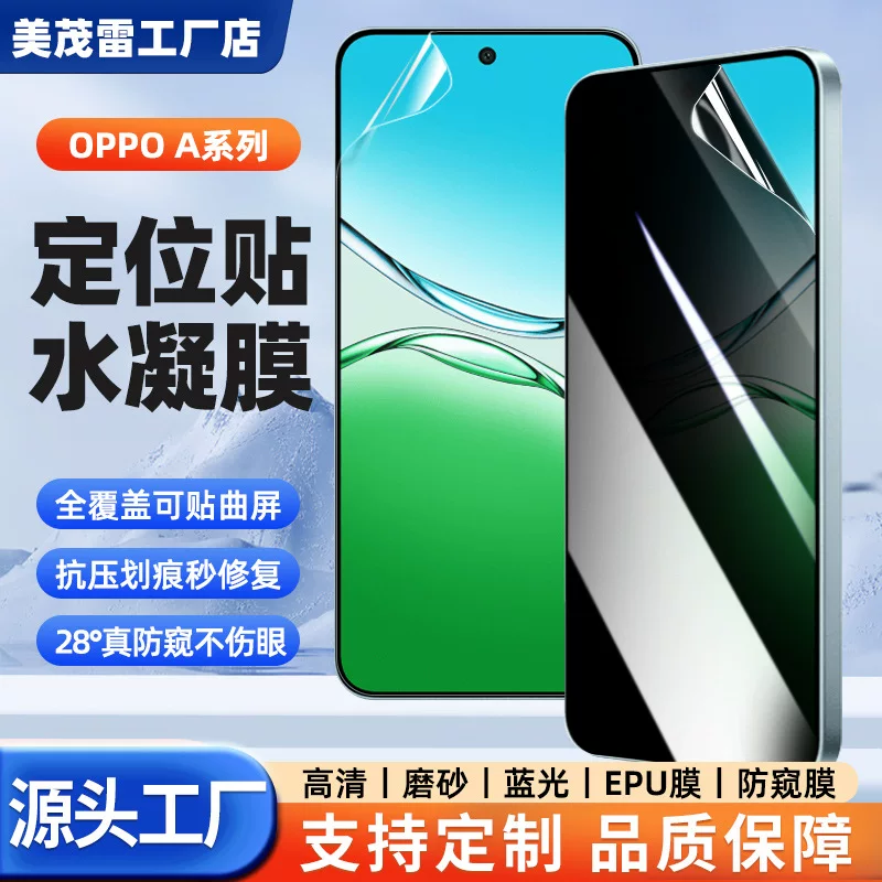 Подходит для oppo A6GT/pro наклейки для позиционирования, HD синезащитная гидрогелевая пленка EPU кристальная пленка A5X, матовая пленка конфиденциальности