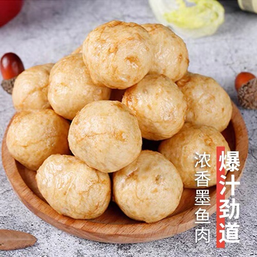 Jinyu abalone juice balls 90g bag ready-to-eat fish balls fish eggs office casual snacks snacks with wine and meals