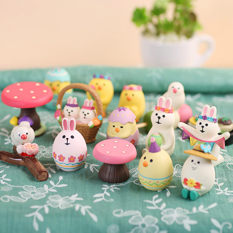 YX Youpin Easter Eggs Gardener Travel? Doll resin Home Furnishing Decoration festival gift