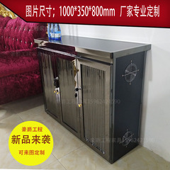 A5LKTV karaoke TV stand audio cabinet, night club TV cabinet, amplifier cabinet, stainless steel black titanium home use professional custom