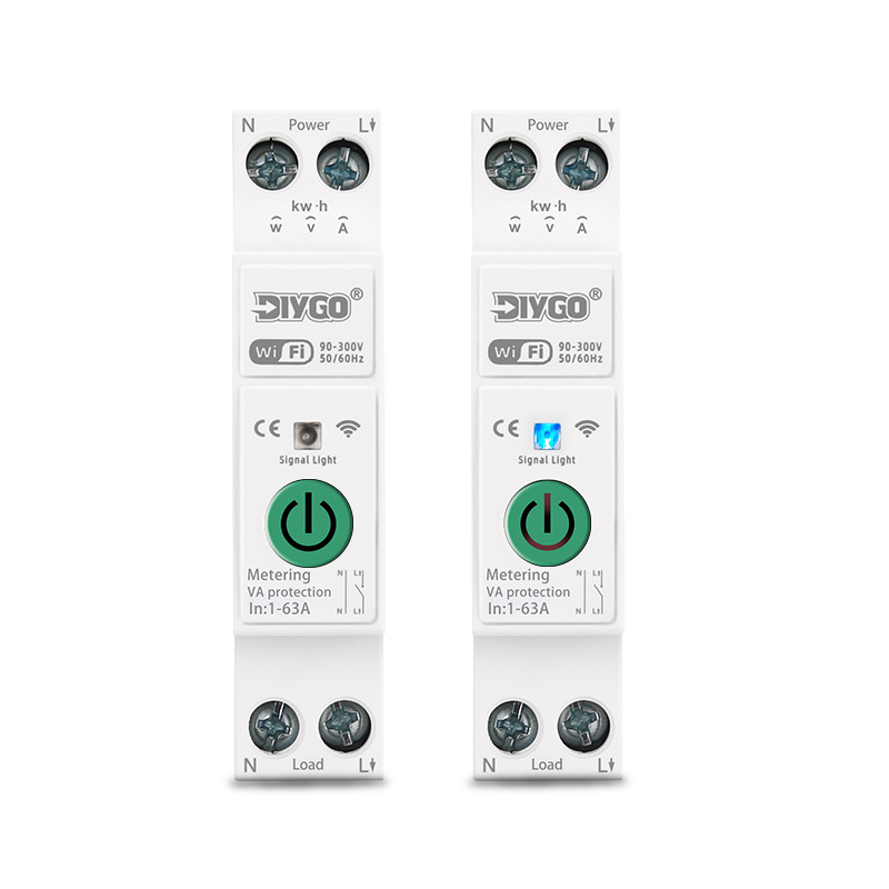 Interruptor Disyuntor Inteligente WiFi con Control por APP y Protección de Sobrevoltaje