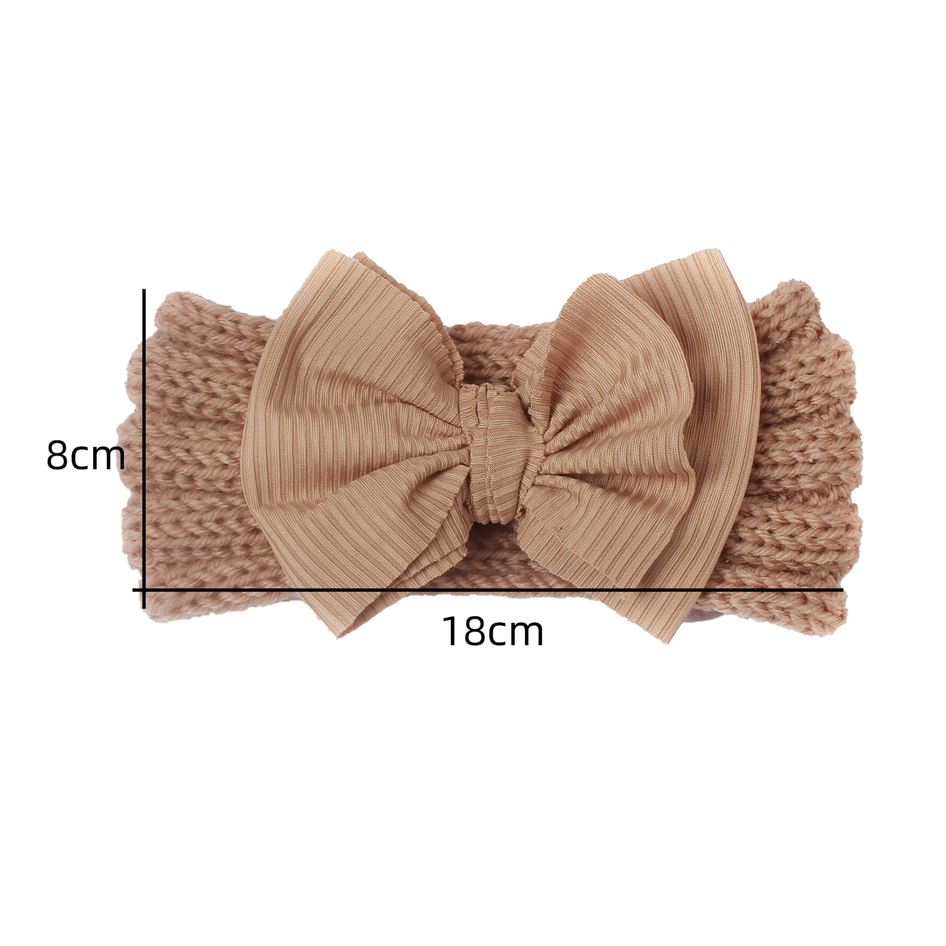 Fashion Solid Color Polyester Bowknot Hair Band 1 Piece display picture 1