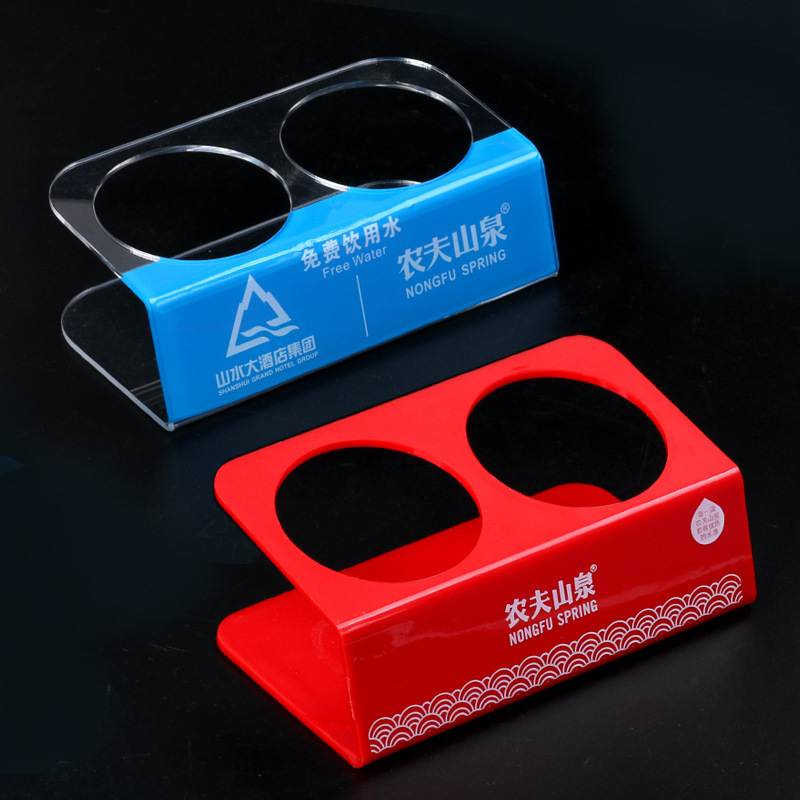 Pantalla de acrílico transparente estante de vino y bebidas estante de almacenamiento de supermercado caja de almacenamiento estante de exhibición titular de la taza potable libre