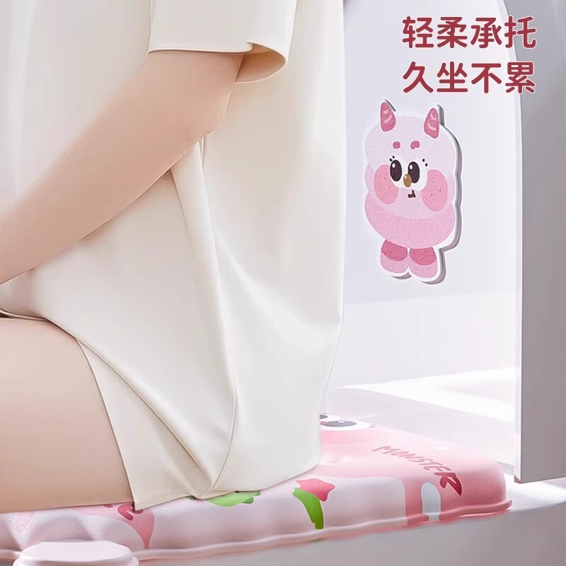 便座クッション 2025 新防水トイレクッション四季ユニバーサル粘着トイレステッカー家庭用トイレガスケット|undefined