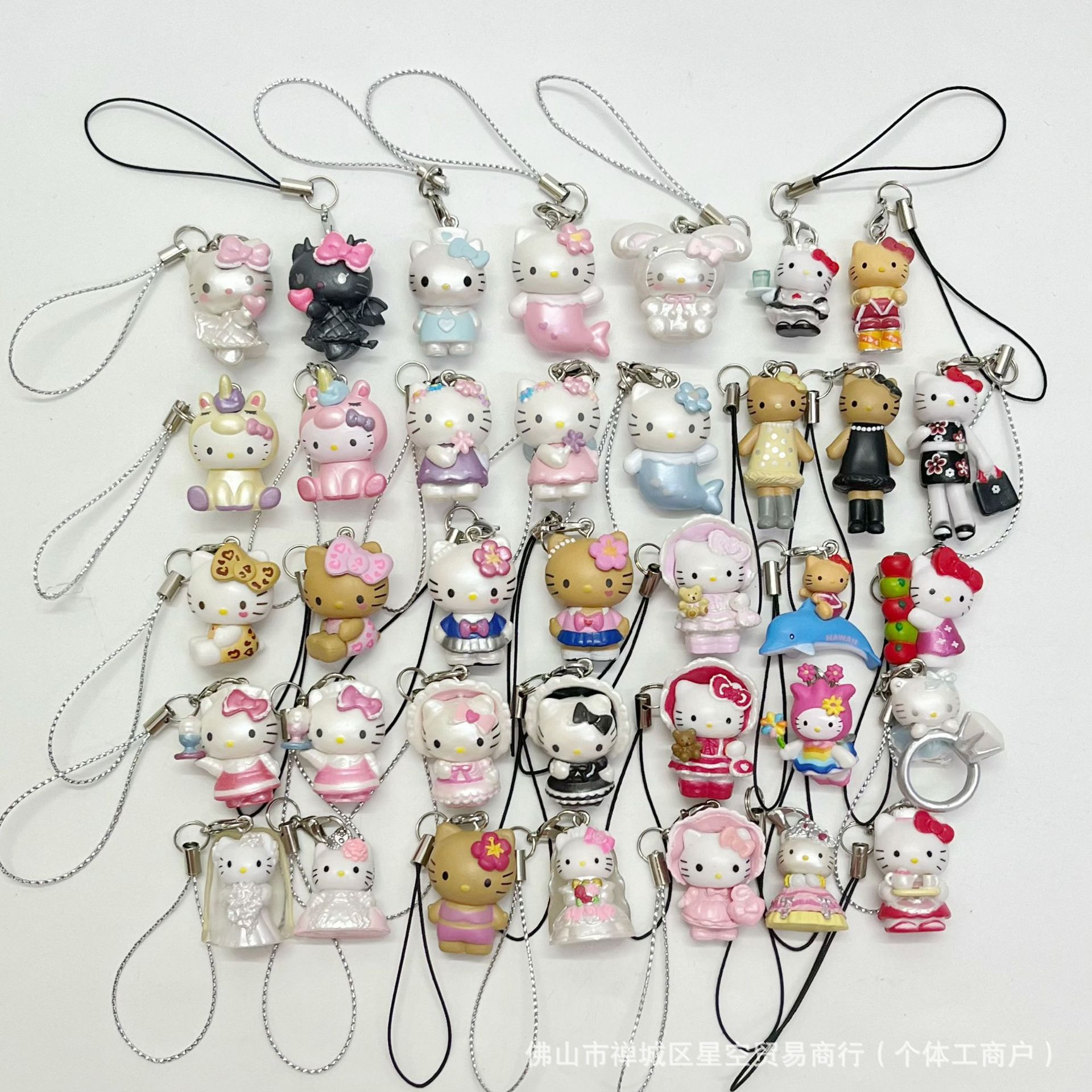 ins风少女心可爱kitty猫手机壳挂绳ccd相机卡册钥匙扣挂饰创意
