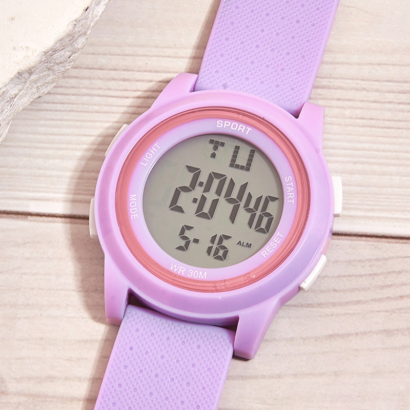 Moda casual estudiante deportes impermeable electrónico LED reloj de mujer pareja de gran dial reloj de mujer deportes de hombre reloj electrónico