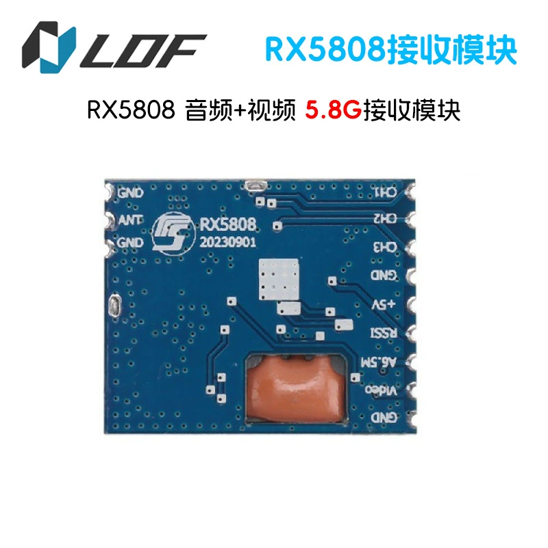 Модуль приема видео-аудио 5.8G RX5808 Модуль приема видео с открытым исходным кодом Модуль двойного приема RX5808