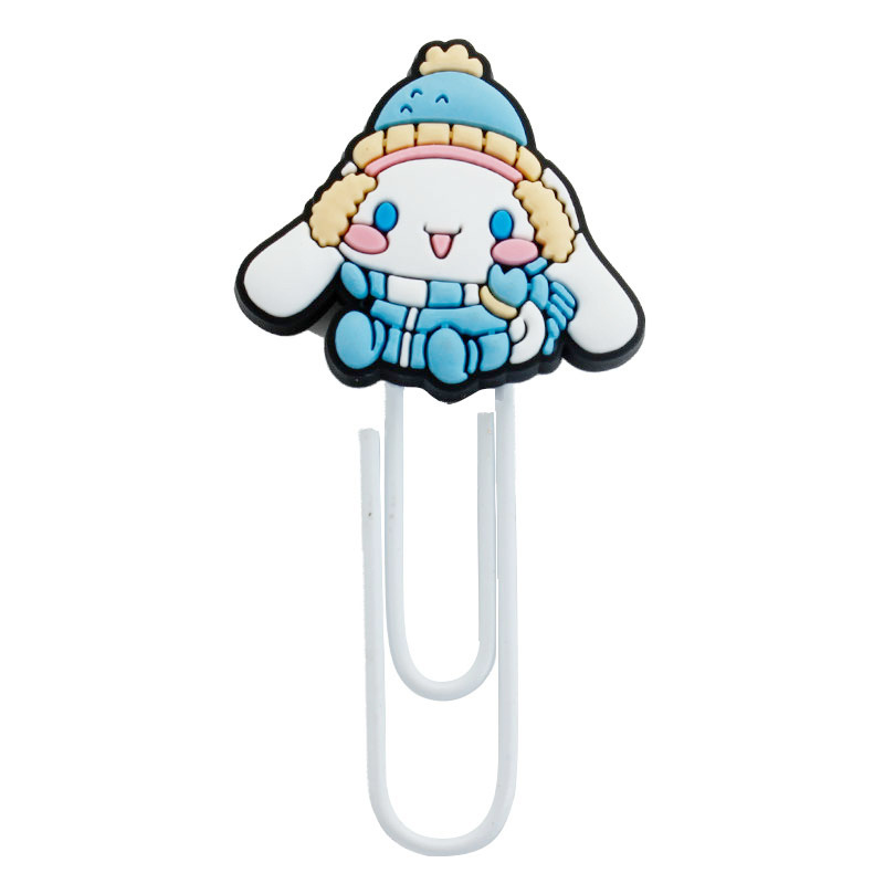 U-tipo encantador dibujos animados PVC pegamento blando marcadores de curva metálica pin papelería estudiantes de color papel de papel