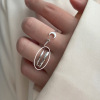 Tide, adjustable ring, simple and elegant design, 2024 years, on index finger, Japanese and Korean