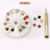 Pendant for manicure, metal hole puncher for nails, jewelry, suitable for import