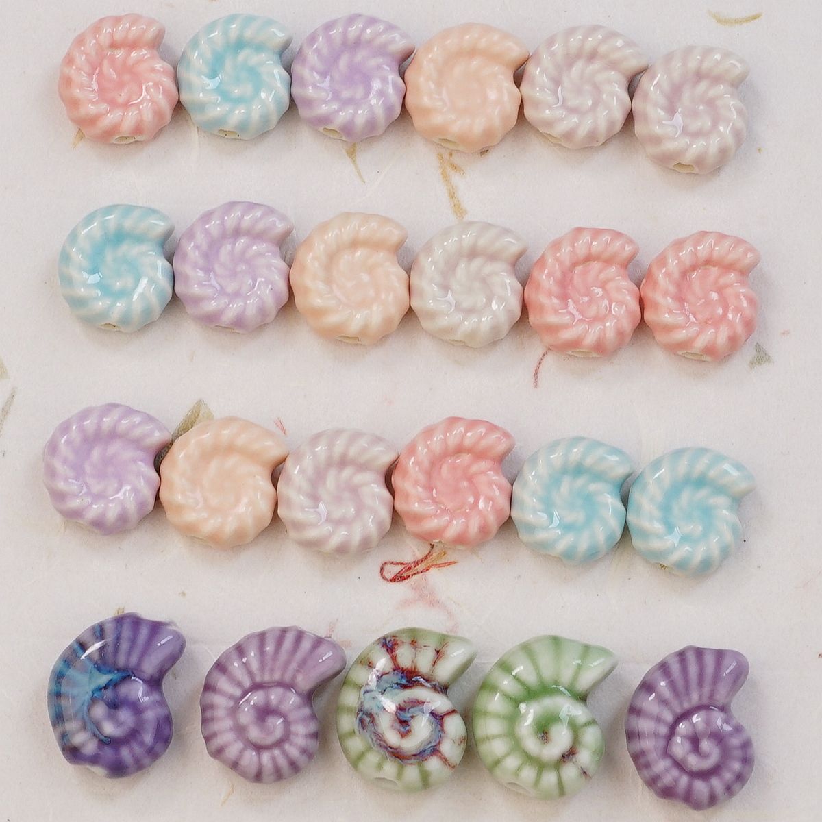 Jingdezhen estilo ins linda cerámica cuentas sueltas bricolaje collar hecho a mano accesorios de joyería material decorativo pulsera cadena