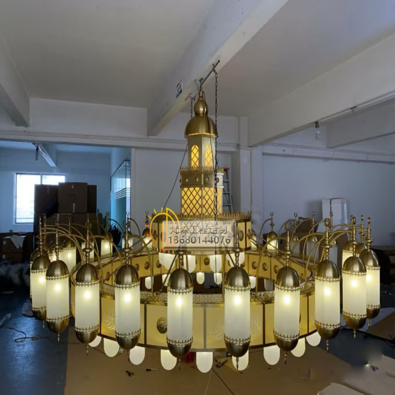 Southeast Asian Chandelier Xinjiang Thai Arabian Turkish Style Hotel Lobby Club Western Restaurant Engineering Lamps