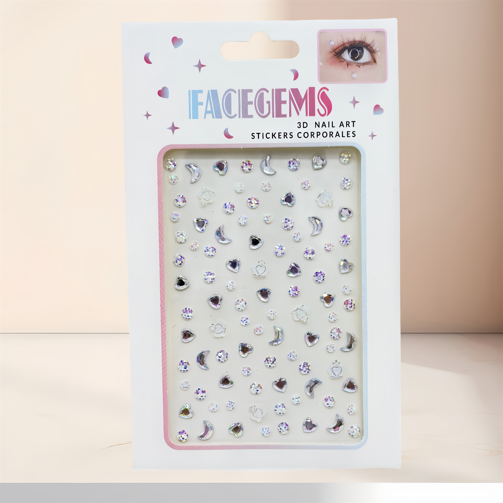 白色月亮爱心皇冠